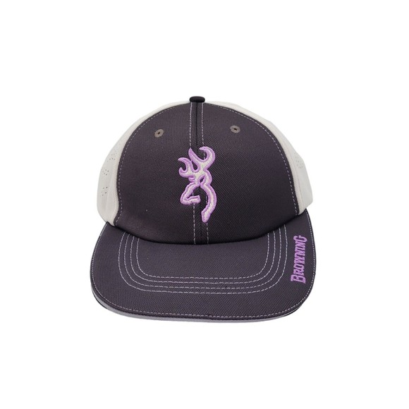 Browning Hunting Company Purple Buck Deer Logo Adjustable Hat Cap 100% Polyester - Picture 3 of 11